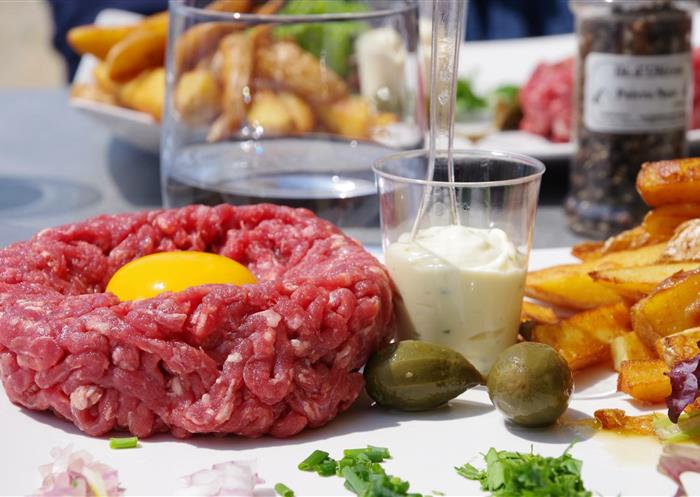 hotel restaurant les bains boyardville oléron tartare de boeuf