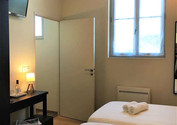 Chambre twin côté cour Boyardville Oléron