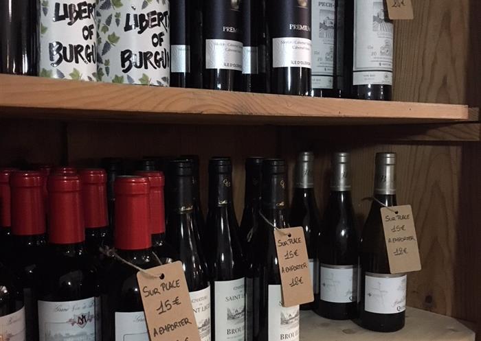 les vins du restaurant des bains